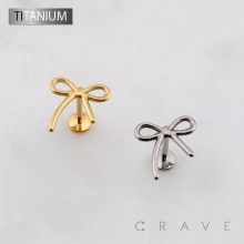 3D RIBBON LACE THREADLESS PUSH IN ASTM F136 IMPLANT GRADE TITANIUM LABRET SET